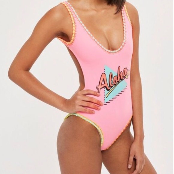 NEW Topshop “Aloha” One Piece - Picture 4 of 10